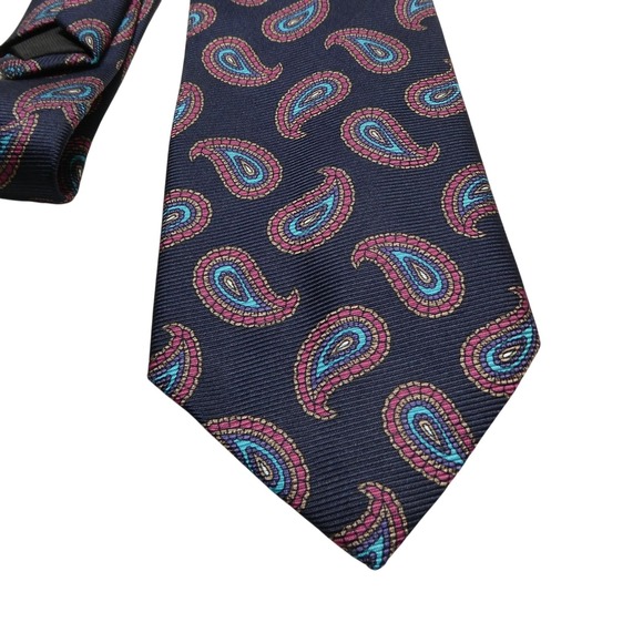 Ferrell Reed Other - Ferrell Reed Tie Mens One Size Blue Paisley Woven Classic Dress Necktie Formal